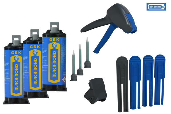 2K Kleber Black-Bond-Set